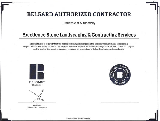 Belgard Certification